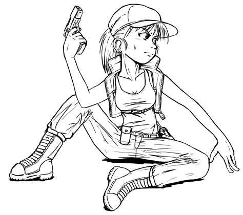 Tomboy Girl Coloring Pages