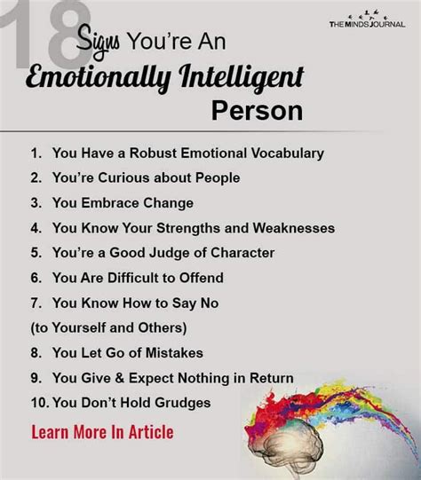 18 Signs Youre A Highly Emotionally Intelligent Person Emotional