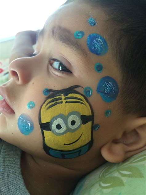 Minion Bubble Face Painting Face Painting Easy Belly Painting Face