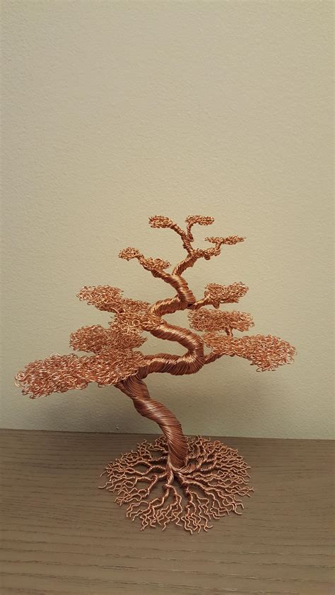 Handmade Copper Wire Bonsai Tree My Favorite Type Of Tree To Make For