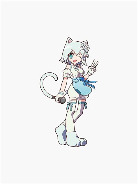 Milk Maimai Neko Catgirl Sticker For Sale By Jshchapple Redbubble