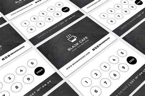 free printable loyalty card template printable templates