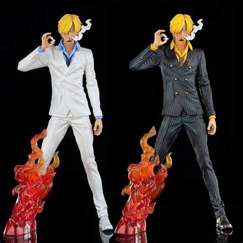 Sanji Diable Jambe Statue Black Or White Suit Etsy Black And White