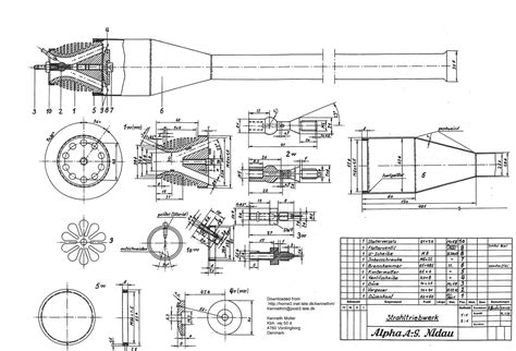 Pulse Jet Drawing For The Construction Of A Home Made Engine Pictures