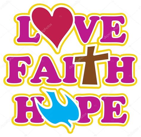 Christian Symbols Of Faith Hope And Love