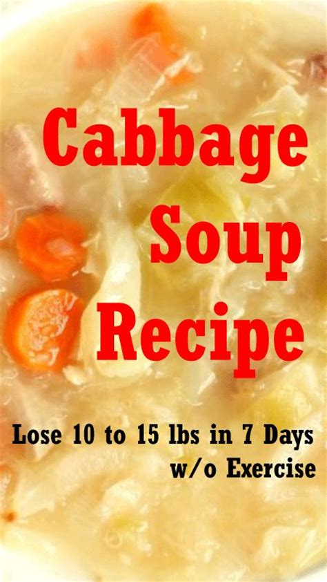 3 day cabbage soup diet recipe and plan hugo