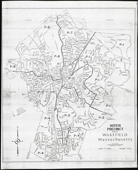 Voter Precinct Map Of Wakefield Massachusetts Norman B Leventhal