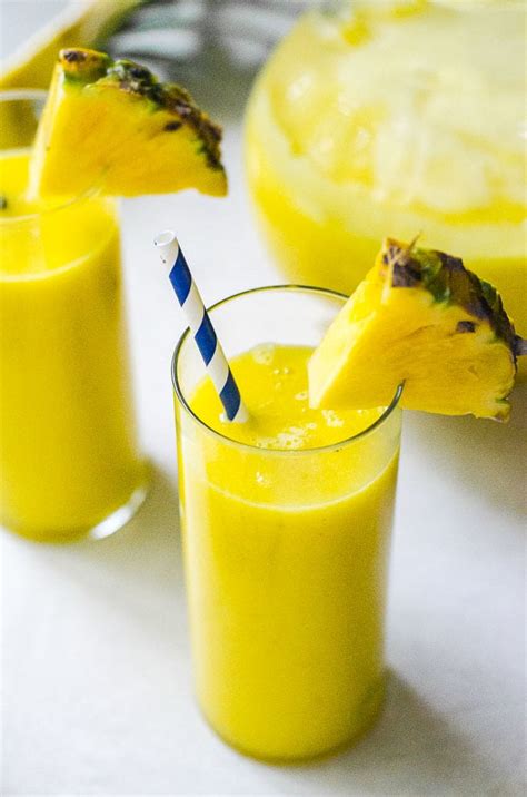 juice pineapple fresh without ways juicer recipe glass gold food