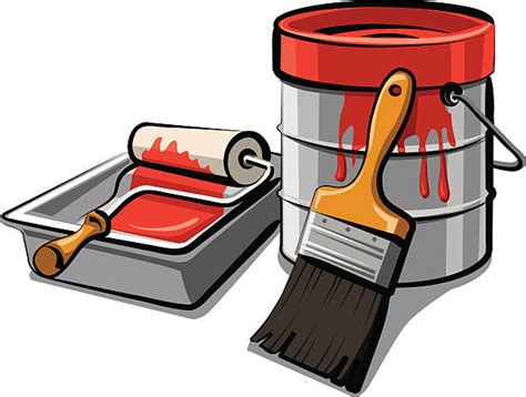 Paint Can With Red Spill Stock Photos Pictures And Royalty Free Images