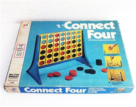 Vintage 1979 Connect Four Board Game By Milton Bradley Complete 1970s