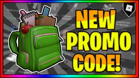 New Promo Code How To Get The Fully Loaded Backpack Roblox Youtube