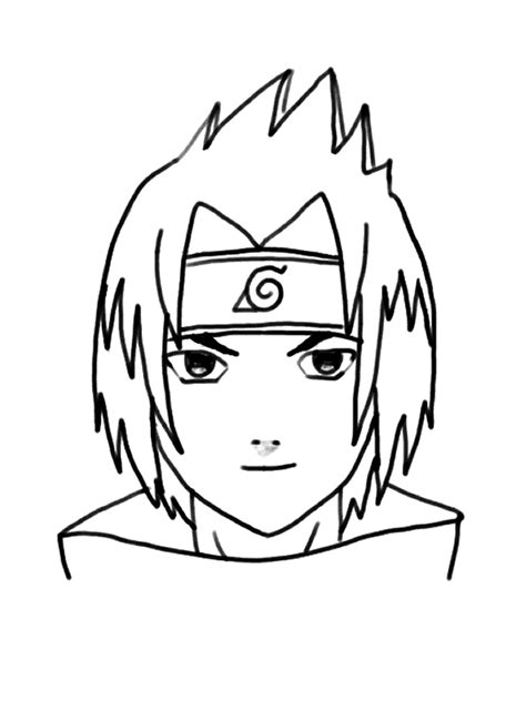 Naruto Sasuke Para Colorear Pinta Y Colorea Dibujos