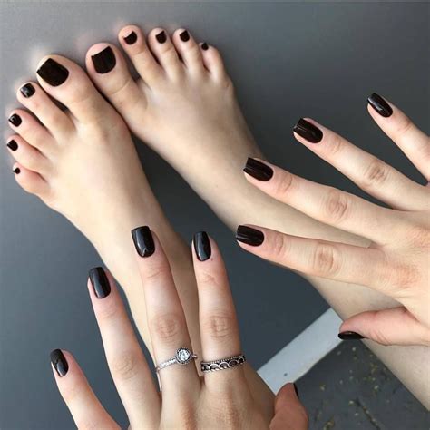 Black Nail Polish Toes