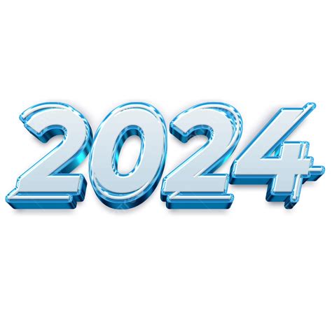 Azul Brillante 2024 Feliz Año Nuevo Png Azul Brillante 2024 Año
