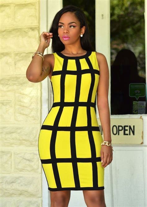 hualong sleeveless midi plaid bodycon dress online store for women sexy dresses in 2023