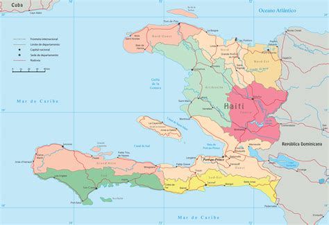 Mapa Político Do Haiti