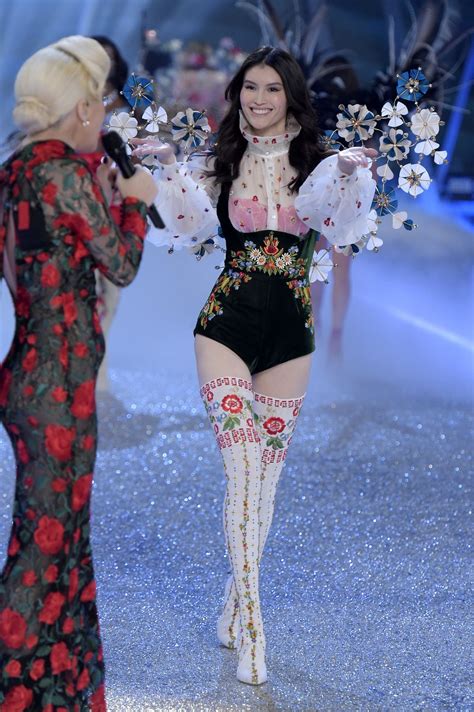 All applicable promotions, discounts, offers, free items (as part of a qualifying purchase) and coupons granted at the time of purchase will be prorated and applied to the credited amount. SUI HE at Victoria's Secret Fashion Show 2016 - HawtCelebs