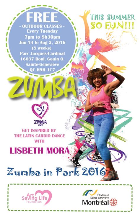 zumba summer outdoor event 2016 art saving life foundation