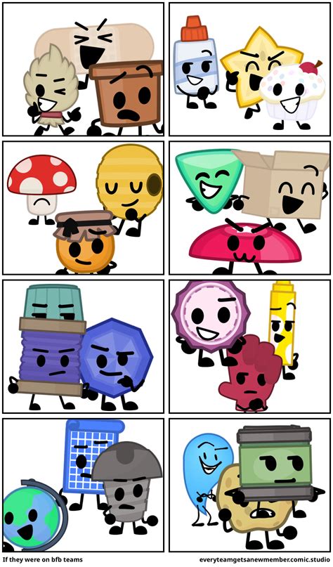 If They Were On Bfb Teams Comic Studio