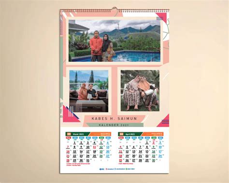 Kalender Dinding Custom 6 Lembar Mediaprint