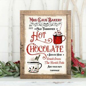 The following 50 christmas decoration ideas have been handpicked to help you find a project that will inspire you to embrace your artistic side of 2020. Mrs Claus' Hot Chocolate Sign, Christmas Cocoa, Wall Decor ...