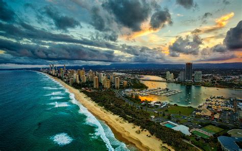 Sunset At Gold Coast Queensland Australia — Hans Mast