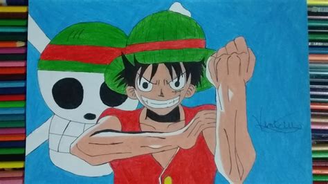 This will be a base for the shape of. speed drawing monkey D. Luffy (one piece) - YouTube