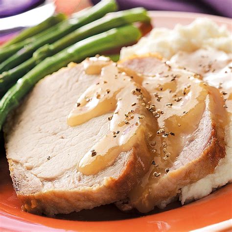 The thicker chops will cook nice and tender in the slow cooker and won't dry out. Country-Style Pork Loin with Gravy Recipe | Taste of Home