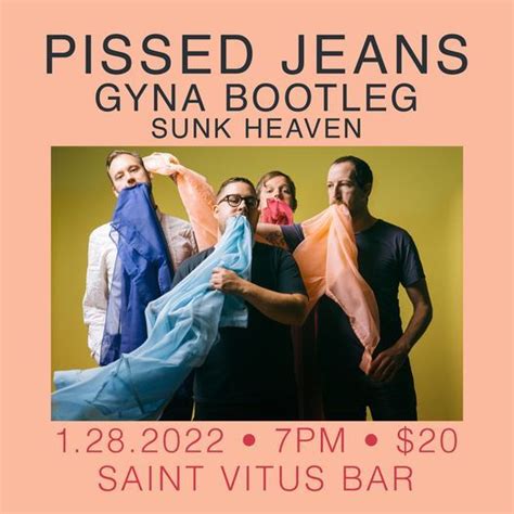 pissed jeans gyna bootleg sunk heaven saint vitus bar brooklyn ny january 28 2022