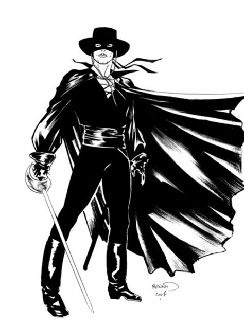Coloriage du héros Zorro à imprimer et colorier