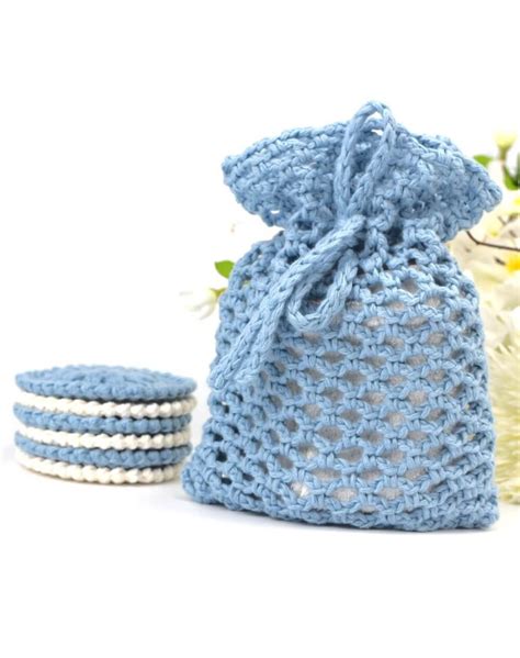 Easy Crochet Face Scrubbie Pattern Mesh Bag By Zamiguz