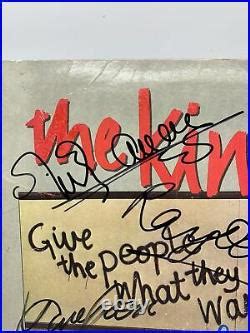 The Kinks Give The People What They Want Vinyl Album Signed By Band Signed Vinyl Album