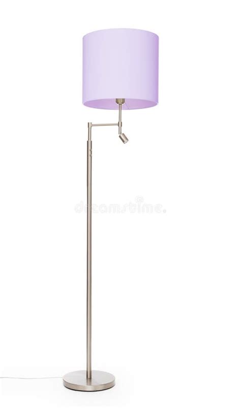 Purple Floor Lamp Isolated Stock Photo Image Of Metal Accessory