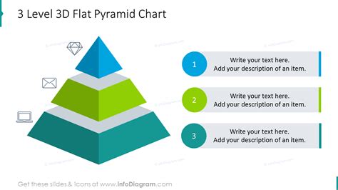 12 Professional 3d Flat Pyramid Charts To Show Levels Layer Hierarchy