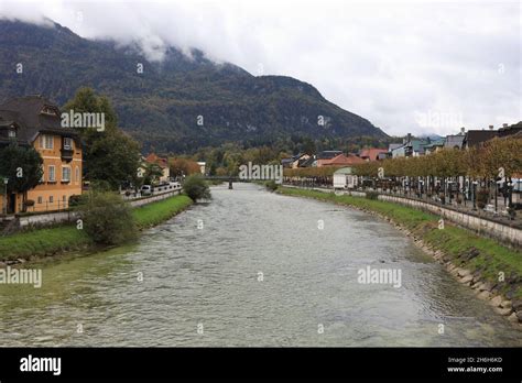Traun River In Bad Ischl Stock Photo Alamy