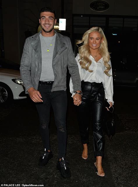 love island s molly mae hague and tommy fury hold hands as they enjoy romantic dinner date