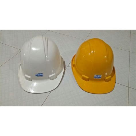 Jual Helem Helm Proyek Safety Helmet Warna Putih Kuning Shopee Indonesia