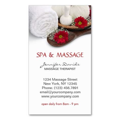 Pin On Massage Business Cards