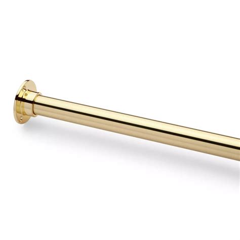 The durable body is constructed of steel for strength and resistance to sagging. Straight Solid Brass Shower Curtain Rod | Shower curtain ...