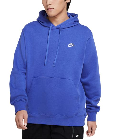 Nike Sportswear Club Fleece Pullover Hoodie In Blue For Men Lyst