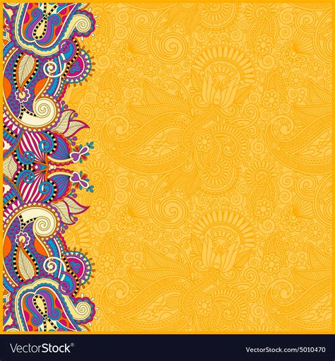 Free for commercial use no attribution required high quality.related images: Yellow vintage floral background for your design Vector Image