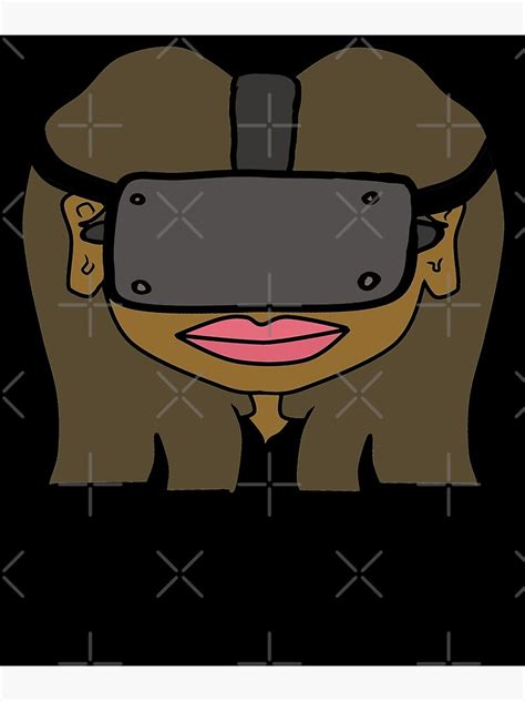 Ebony Vr Girl Virtual Reality Poster For Sale By Phys Redbubble