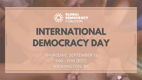 Global Democracy Coalition International Democracy Day Conference