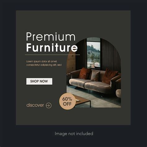 Premium Psd Modern Luxury Furniture Social Media Post Template