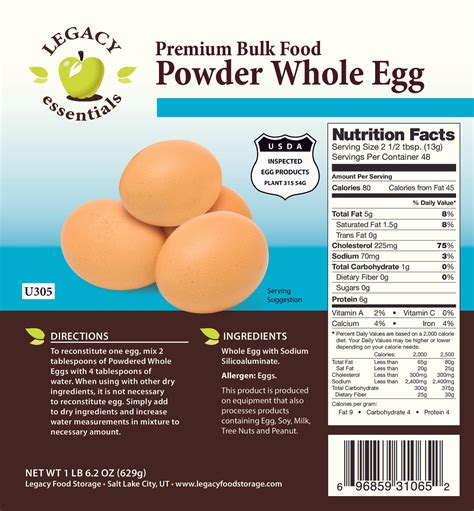 Whole Powdered Eggs — Emergency Zone