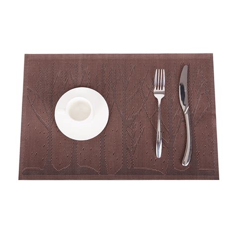 Target/kitchen & dining/kitchen & table linens/placemats (686)‎. NK HOME Placemats Set of 4 for Dining Table Washable Woven ...