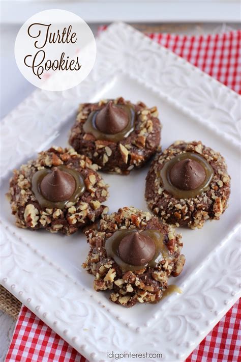 Chocolate Turtle Cookies I Dig Pinterest