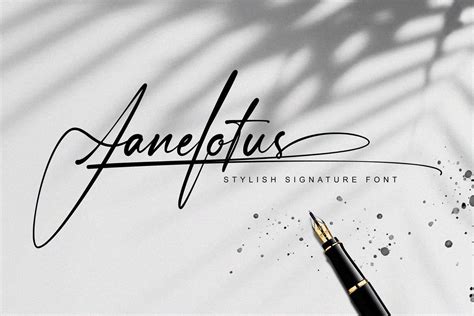 Janelotus Handwritten Signature Font All Free Fonts