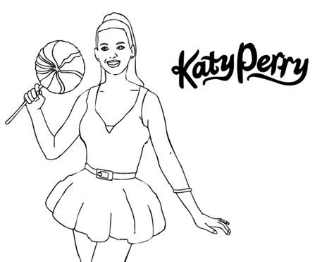 Katy Perry 123324 Celebrities Printable Coloring Pages