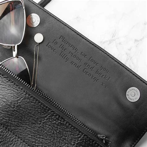 Personalized Romantic Leather Clutch Purse
